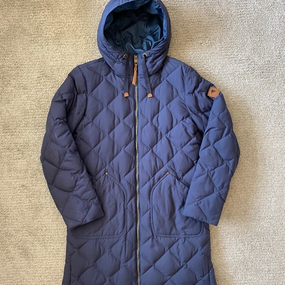 burton women's bixby long down jacket